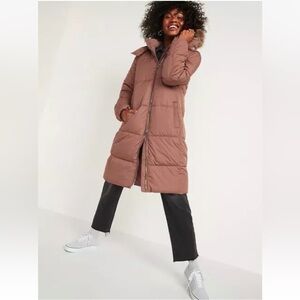 Old Navy Frost-FreeLong Hooded Puffer Jacket